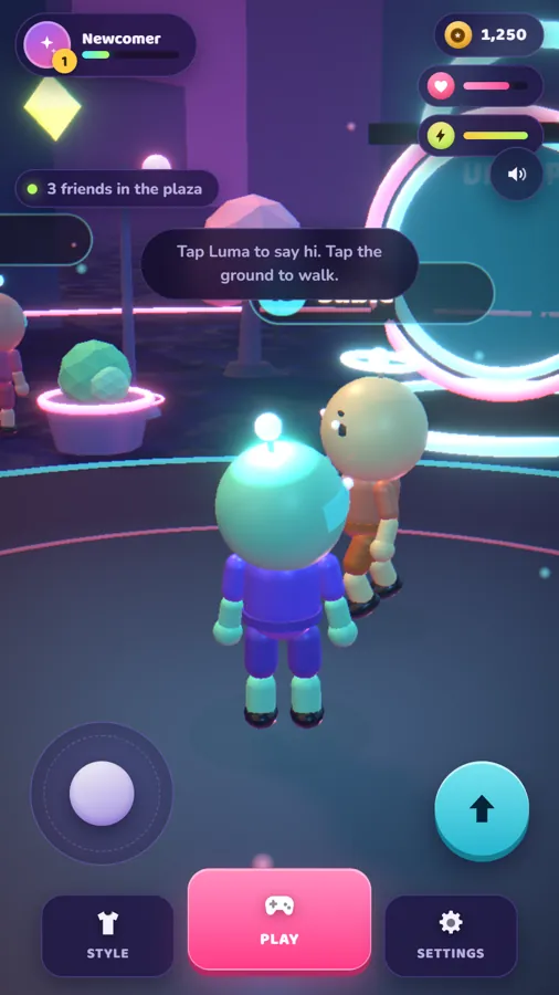 Luma World prototype captured from the project